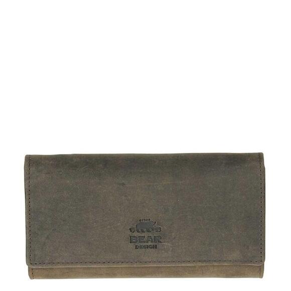 Product image 1 of Bear Design Dark Nature Dames Portemonnee 10 CC brown
