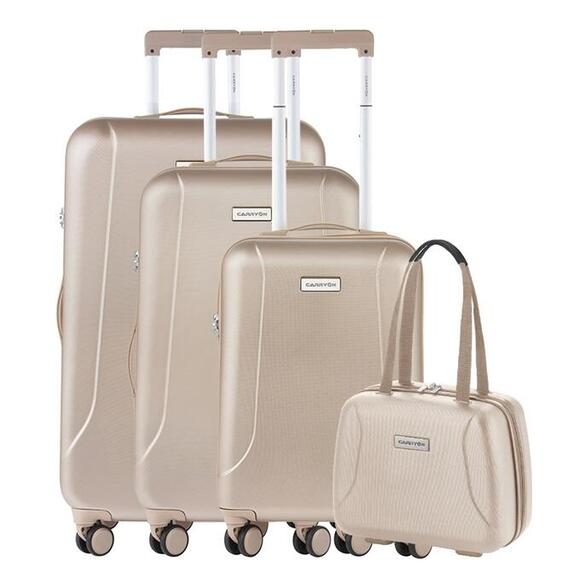 Product image 1 of CarryOn Skyhopper 4-Delige Kofferset Beautycase/S/M/L champagne