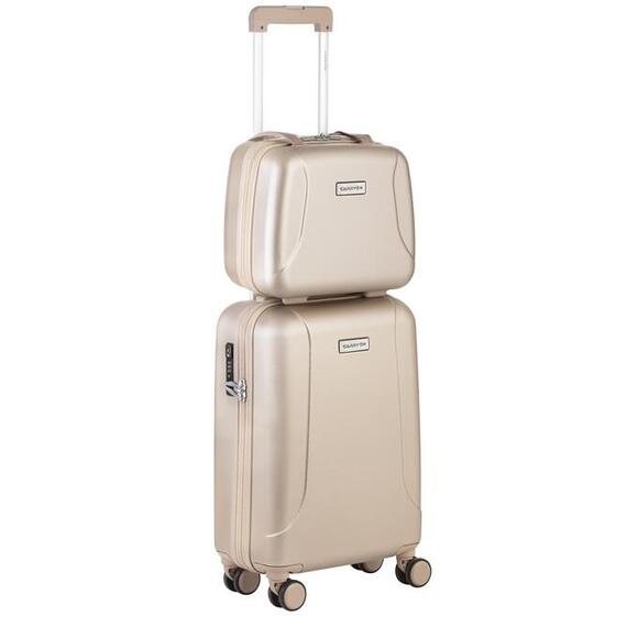 Product image 1 of CarryOn Skyhopper 4 Wiel Trolley 55 + Beautycase Set champagne