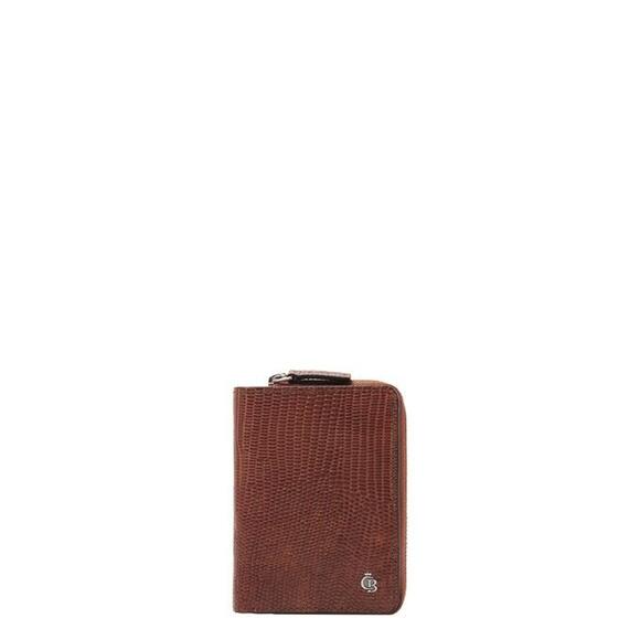 Product image 1 of Castelijn & Beerens Donna Damesportemonnee Ritsvak 4 Pasjes RFID cognac