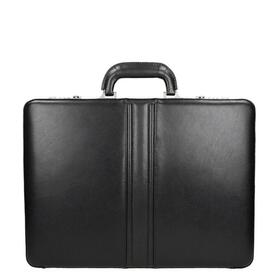 Afbeelding van Dermata Business Leather Attaché zwart2