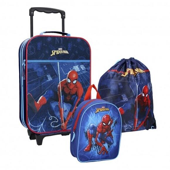 Product image 1 of Disney Trolley Koffer Set Spider-Man navy