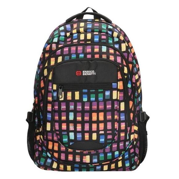 Product image 1 of Enrico Benetti Santa Cruz 17.3'' Laptop Rugtas zwart ruit