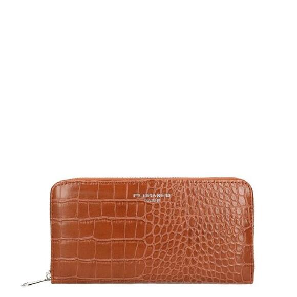 Product image 1 of Flora & Co Croco Portemonnee Ziparound camel
