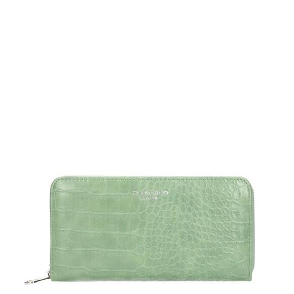 Product image 1 of Flora & Co Croco Portemonnee Ziparound mint groen