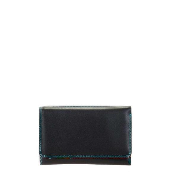 Product image 1 of Mywalit Ladies Medium Tri-Fold Wallet Outer Zip Purse black/pace