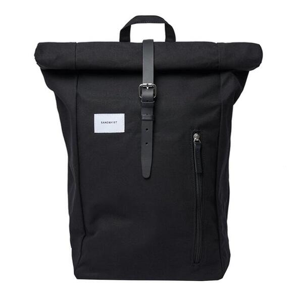 Product image 1 of Sandqvist Dante Backpack metal hook, black with black webbing