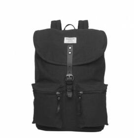 Afbeelding van Sandqvist Roald Backpack black with black leather