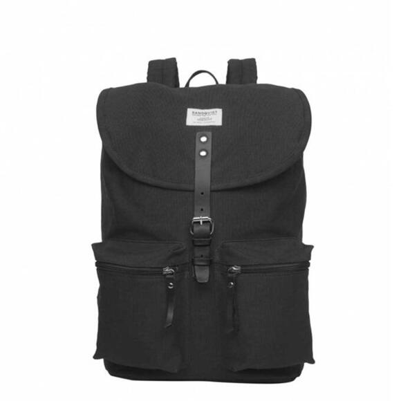 Product image 1 of Sandqvist Roald Backpack black with black leather