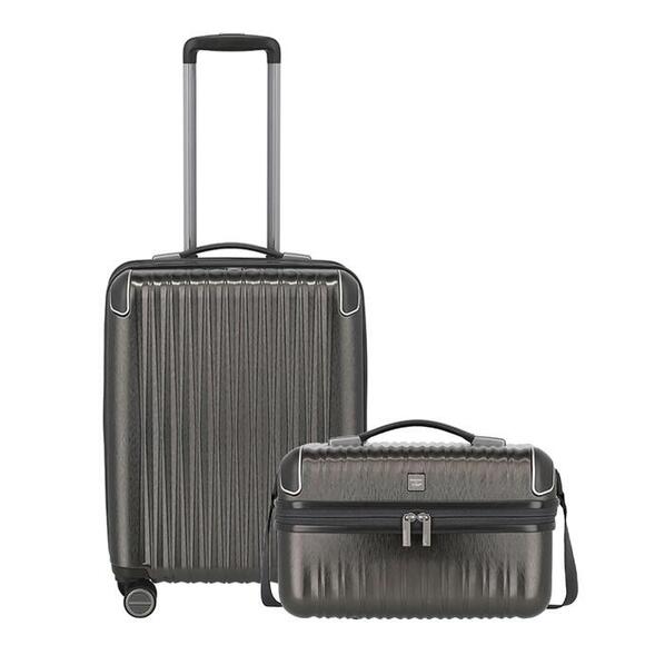 Product image 1 of Titan Barbara Glint 4 Wiel Trolley S + Beautycase anthracite metallic